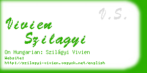 vivien szilagyi business card